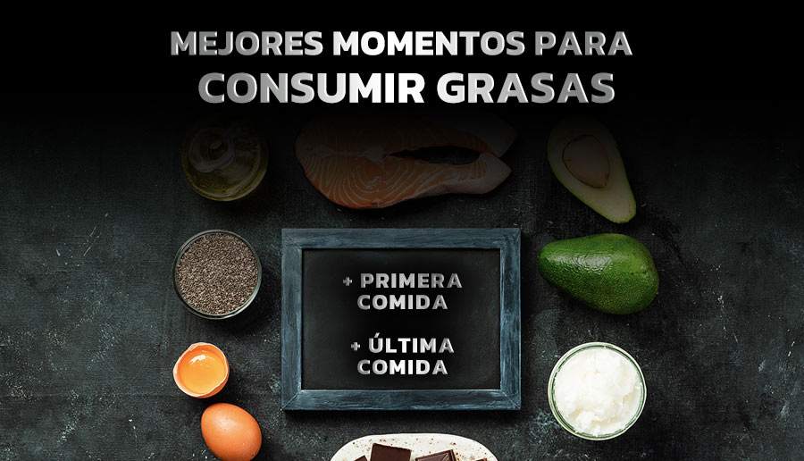 Mejores momentos para consumir grasas