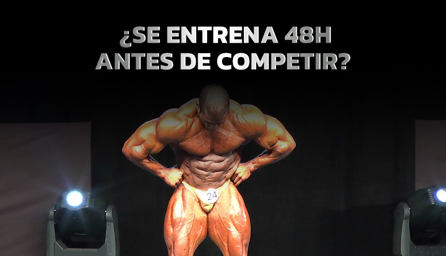 ¿Se entrena 48h antes de competir?